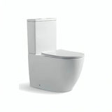 Neilson Rimless Tornado Quiet Flush Toilet Suite – Gloss White