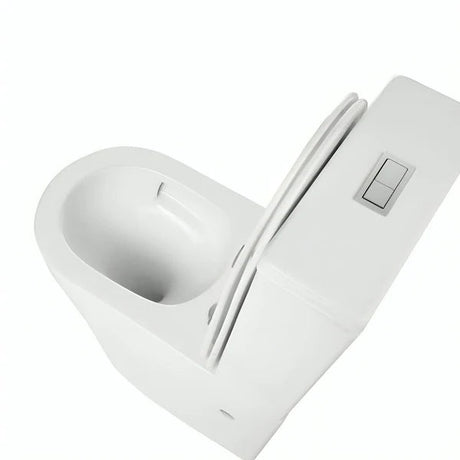 Neilson Rimless Tornado Quiet Flush Toilet Suite – Gloss White – alternate view