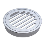 Round Floor Waste Round Grate with 100mm Outlet – Chrome