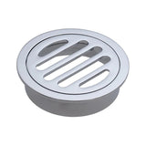 Round Floor Waste Round Floor Grate with 80mm Outlet – Chrome