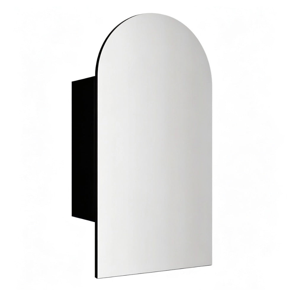 SA4590MB - 450x900x150mm Matte Black Polyurethane Peel Cabinet with Pencil Edge Mirror