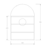 SA6090 - 600x900x150mm Matte White Polyurethane Peel Cabinet with Pencil Edge Mirror – view 4