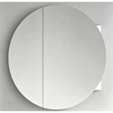 SC600 - 600 x 150mm Matte White Polyurethane Round Cabinent with Pencil Edge Mirror