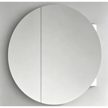 SC600 - 600 x 150mm Matte White Polyurethane Round Cabinent with Pencil Edge Mirror