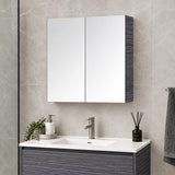 Georgia 600mm Dark Oak Shave Cabinet - 600x720x150mm