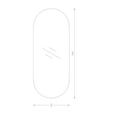 SE60150P - 600x1500x5mm Pencil Edge Copper Free Peel Plain Mirror – alternate view