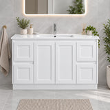 Shayla 1200mm Shaker Door Vanity on Kickboard - 1200x460x880mm
