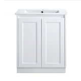SH600-KB - 600x460x880mm Shaker Style Kickboard MDF Vanity with Ceramic Basin