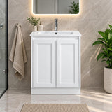 Shayla 600mm Shaker Door Vanity on Kickboard - 600x460x880mm