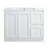 SH900R-KB - 900x460x880mm Shaker Style Kickboard MDF Vanity with Ceramic Basin