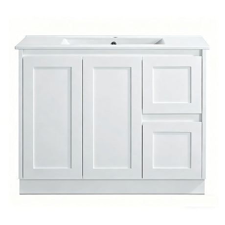 SH900R-KB - 900x460x880mm Shaker Style Kickboard MDF Vanity with Ceramic Basin