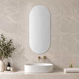 600mm Pill Shaving Cabinet Matte White - 600 x 900mm