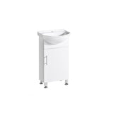 SR450 - 450x350x890mm High Gloss Polyurethane Cabinet with Soft Close Doors