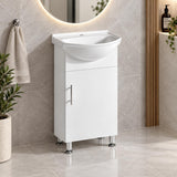 Brody 450mm Semi Recessed Vanity on Legs 1th - 450x480x890mm
