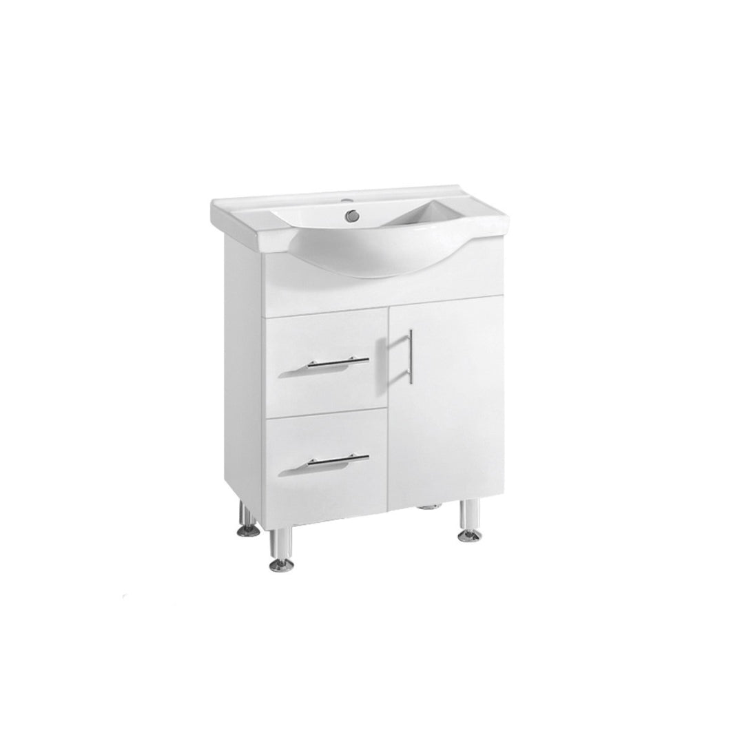 SR750L - 750x480x890mm High Gloss Polyurethane Cabinet with Soft Close Doors