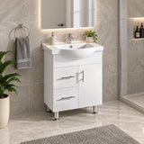 Brody 750mm Semi Recessed Vanity on Legs Left Hand Draws 1th - 750x480x890mm