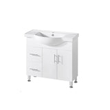 SR900L - 900x480x890mm High Gloss Polyurethane Cabinet with Soft Close Doors