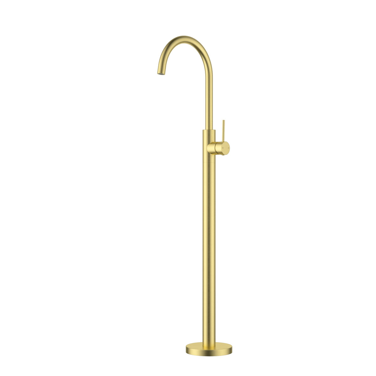 Otus Slimline Free Standing Bath Mixer Brushed Ss304 – detail view