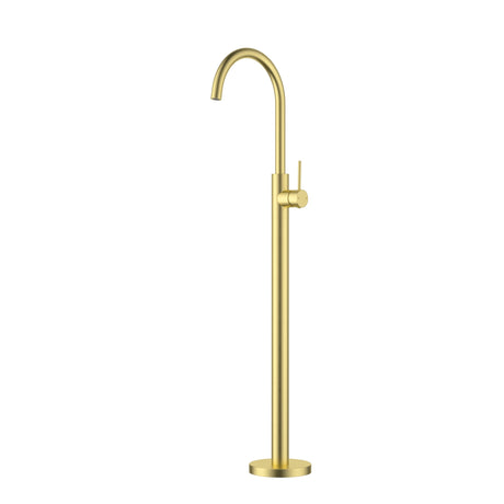 Otus Slimline Free Standing Bath Mixer Brushed Ss304 – detail view