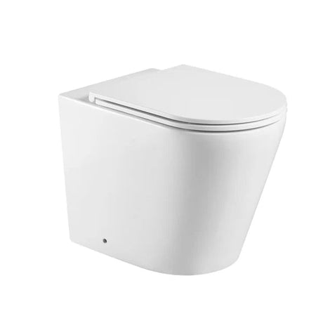 Siren Back-To-Wall Rimless In-Wall Floor Pan – Gloss White Pan Only
