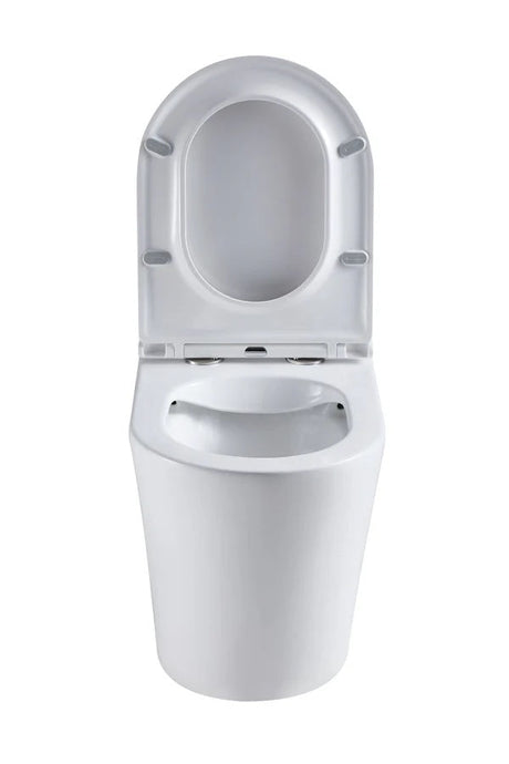 Siren Back-To-Wall Rimless In-Wall Floor Pan – Gloss White Pan Only – alternate view