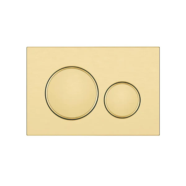 Stainless Steel Round Flush Buttons for Geberit Sigma – Brushed Gold