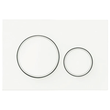 Stainless Steel Round Flush Buttons for Geberit Sigma – Matte White