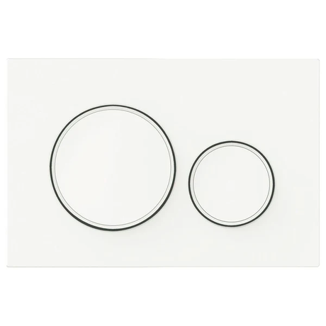 Stainless Steel Round Flush Buttons for Geberit Sigma – Matte White