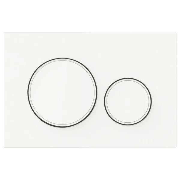 Stainless Steel Round Flush Buttons for Geberit Sigma – Matte White