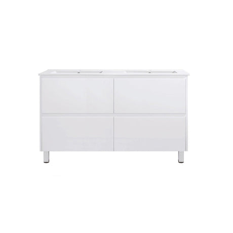 TD1200D - 1200x460x875mm PVC Vanity with Double Bowl Ceramic Basin