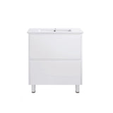 TD750 - 750x460x875mm PVC Vanity with Ceramic Basin