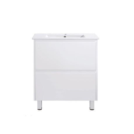 TD750 - 750x460x875mm PVC Vanity with Ceramic Basin
