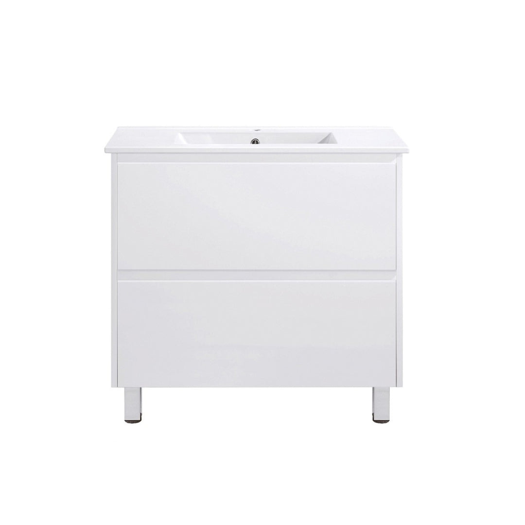 TD900 - 900x460x875mm PVC Vanity with Ceramic Basin