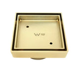 Vintage Brushed Gold With Ceramic White Handle Bathroom Package – Complete Shower, Toilet & Accessory Set – view 11