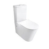 Vintage Chrome With Ceramic White Handle Bathroom Package – Complete Shower, Toilet & Accessory Set – detail view