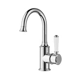 Vintage Chrome With Ceramic White Handle Bathroom Package – Complete Shower, Toilet & Accessory Set – view 4