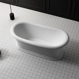 Oxford Matte White Freestanding Bathtub - 1700mm
