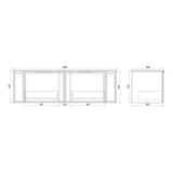 Curved Shaker Matte White Wall-Hung Vanity Units - Single Bowl - 1500x460x420mm – view 5