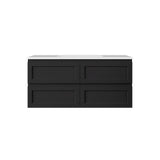 WHSH1200MB - 1200x460x540mm Wall Hung Shaker Style Vanity with Ceramic Basin