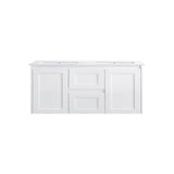 WHSH1200D - 1200x460x540mm Wall Hung Vanity with Shaker Doors and Double Bowl