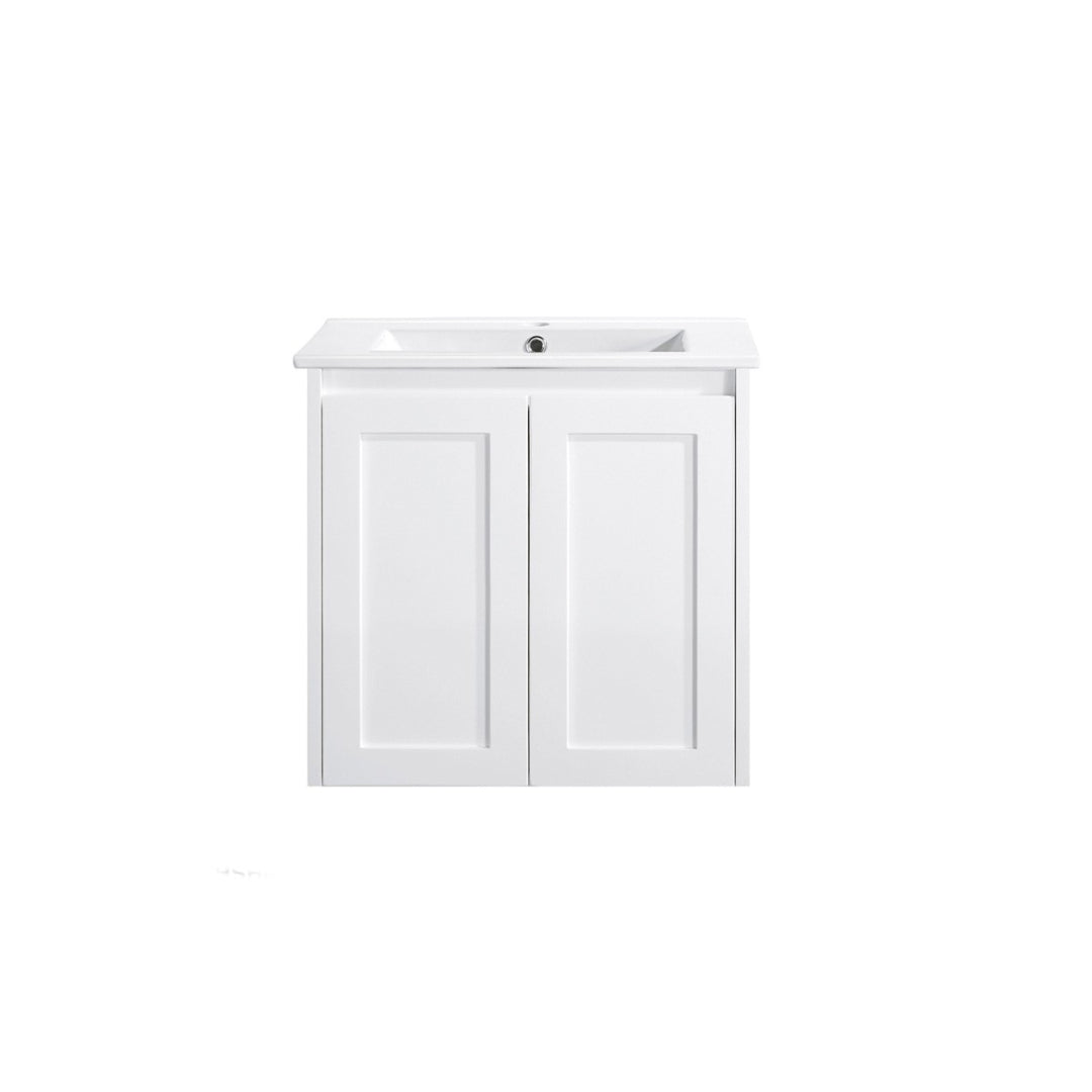 WHSH600 - 600x460x540mm Wall Hung Vanity with Shaker Doors