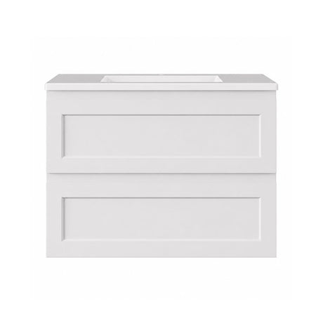 WHSH600MW - 600x460x540mm Wall Hung Shaker Style Vanity with Ceramic Basin
