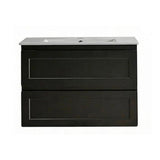 WHSH750MB - 750x460x540mm Wall Hung Shaker Style Vanity with Ceramic Basin