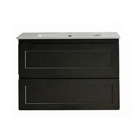 WHSH750MB - 750x460x540mm Wall Hung Shaker Style Vanity with Ceramic Basin
