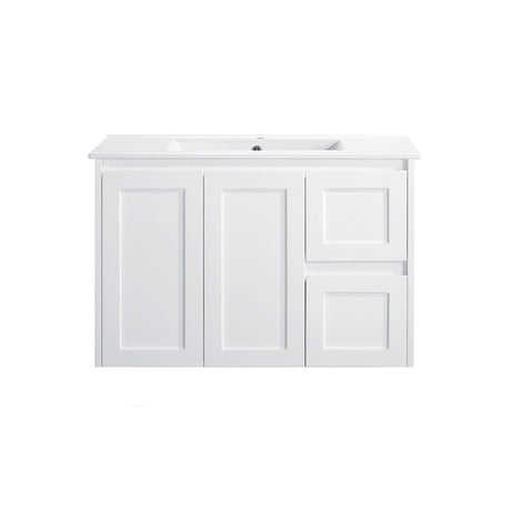 WHSH900R - 900x460x540mm Wall Hung Vanity with Shaker Doors
