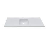 WS1500 - 1500x460mm Tear White Stone Top with Undermount Basin