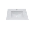 WS600 - 600x460mm Tear White Stone Top with Undermount Basin