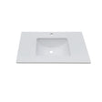 WS750 - 750x460mm Tear White Stone Top with Undermount Basin