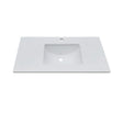 WS900 - 900x460mm Tear White Stone Top with Undermount Basin