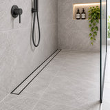 Aluminium Tile Insert Shower Drain – Gun Metal